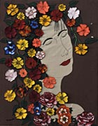 Florecitas, de Elfrida Barza, Parche, 56 x 72 cm
