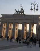 La mítica Puerta de Brarndenburgo, en Berlín.