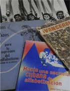 Cartillas, fotos y documentos de la gesta educativa cubana