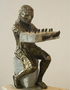 «Última cena», (2009). Bronce y hormigón.